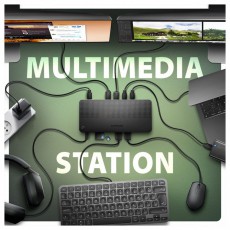 Axagon HMC-U4 USB4 fekete dokkol&oacute; Iroda &eacute;s sz&aacute;m&iacute;t&aacute;stechnika - Notebook kieg&eacute;sz&iacute;tő - USB hub / eloszt&oacute; - 514542