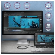 Axagon BUCM4X-CM10AB NewGEN+ 1m USB-C <> USB-C 4 Gen 3x2 / 240W k&aacute;bel Mobil / Kommunik&aacute;ci&oacute; / Smart - Tablet / E-book kieg&eacute;sz&iacute;tő, tok - K&aacute;bel - 500352