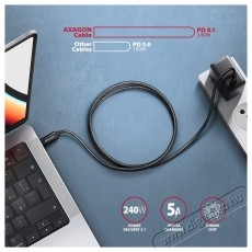 Axagon BUCM4X-CM10AB NewGEN+ 1m USB-C <> USB-C 4 Gen 3x2 / 240W k&aacute;bel Mobil / Kommunik&aacute;ci&oacute; / Smart - Tablet / E-book kieg&eacute;sz&iacute;tő, tok - K&aacute;bel - 500352