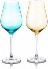 B.BOHEMIAN DION borospohár szett - 500 ml, Mix Blue and Yellow, 2 db Konyhai termékek - Konyhai eszköz - Készlet / szett - 523899