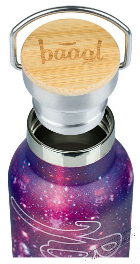 BAAGL Hőtart&oacute; kulacs bambusz kupakkal - Galaxy, 500 ml Konyhai term&eacute;kek - Ed&eacute;ny - Termosz - 528494