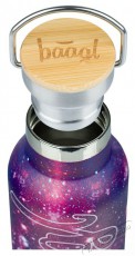 BAAGL Hőtart&oacute; kulacs bambusz kupakkal - Galaxy, 500 ml Konyhai term&eacute;kek - Ed&eacute;ny - Termosz - 528494