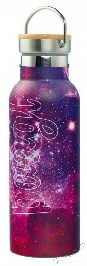 BAAGL Hőtart&oacute; kulacs bambusz kupakkal - Galaxy, 500 ml Konyhai term&eacute;kek - Ed&eacute;ny - Termosz - 528494