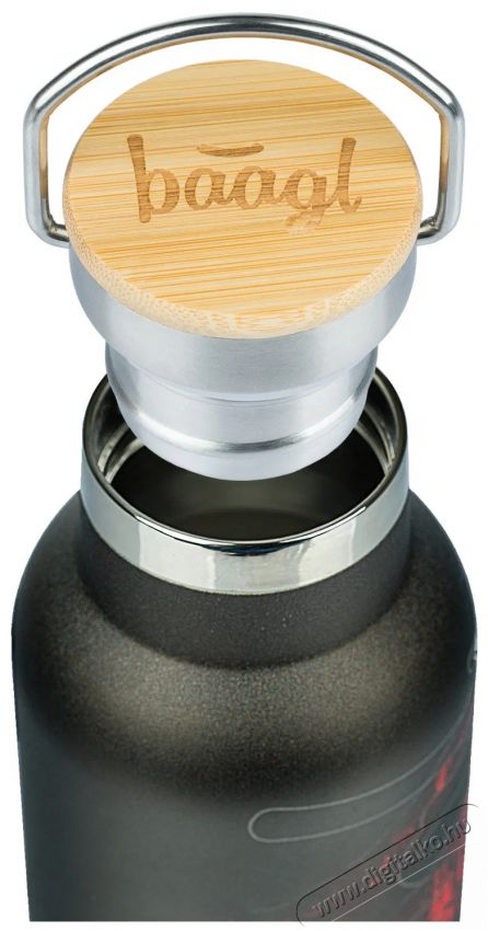 BAAGL Hőtart&oacute; kulacs bambusz kupakkal - L&aacute;va, 500 ml Konyhai term&eacute;kek - Ed&eacute;ny - Termosz - 528496