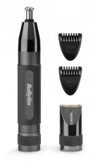 Babyliss E111E Super X-Metal Series fekete orr- és fülszőrzetnyíró szemöldök trimmerrel Szépségápolás / Egészség - Szőrtelenítő / borotva - Arc- és testszőrzet vágó, formázó - 501790