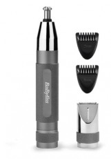Babyliss E116E Super X-Metal Series szürke-ezüst orr- és fülszőrzetnyíró szemöldök trimmerrel Szépségápolás / Egészség - Szőrtelenítő / borotva - Arc- és testszőrzet vágó, formázó - 501791
