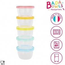 BADABULLE MAXI FUN COLORS 250 ml, 5 db Konyhai termékek - Edény - Ételtároló - 529268