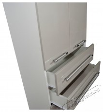 Badenmob 008 f&uuml;rdőszobai szekr&eacute;ny, 2 polc, 2 fi&oacute;k, MDF, forg&aacute;cslap, 180x60x31,6 cm, RAL 7044 H&aacute;ztart&aacute;s / Otthon / K&uuml;lt&eacute;r - F&uuml;rdőszoba / wc - Kieg&eacute;sz&iacute;tő - 536066