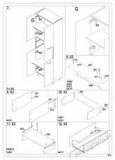 Badenmob 008 f&uuml;rdőszobai szekr&eacute;ny, 2 polc, 2 fi&oacute;k, MDF, forg&aacute;cslap, 180x60x31,6 cm, RAL 7044 H&aacute;ztart&aacute;s / Otthon / K&uuml;lt&eacute;r - F&uuml;rdőszoba / wc - Kieg&eacute;sz&iacute;tő - 536066