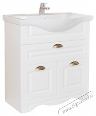 Badenmob 172 als&oacute;szekr&eacute;ny &eacute;s mosd&oacute;kagyl&oacute;, MDF, forg&aacute;cslap, 65x81x45 cm, rusztikus feh&eacute;r H&aacute;ztart&aacute;s / Otthon / K&uuml;lt&eacute;r - F&uuml;rdőszoba / wc - Kieg&eacute;sz&iacute;tő - 536065