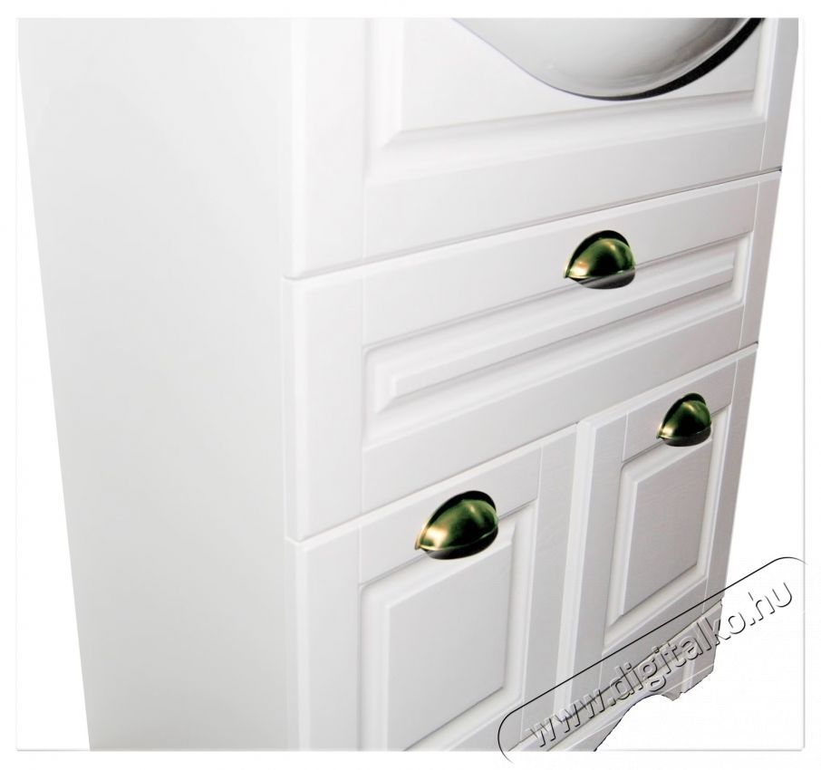 Badenmob 172 als&oacute;szekr&eacute;ny &eacute;s mosd&oacute;kagyl&oacute;, MDF, forg&aacute;cslap, 65x81x45 cm, rusztikus feh&eacute;r H&aacute;ztart&aacute;s / Otthon / K&uuml;lt&eacute;r - F&uuml;rdőszoba / wc - Kieg&eacute;sz&iacute;tő - 536065