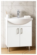 Badenmob Seria 001 Alapcsomag f&uuml;rdőszobab&uacute;tor &eacute;s mosd&oacute;kagyl&oacute;, Ker&aacute;mia, 60cm, F&eacute;nyes feh&eacute;r H&aacute;ztart&aacute;s / Otthon / K&uuml;lt&eacute;r - F&uuml;rdőszoba / wc - Kieg&eacute;sz&iacute;tő - 536081