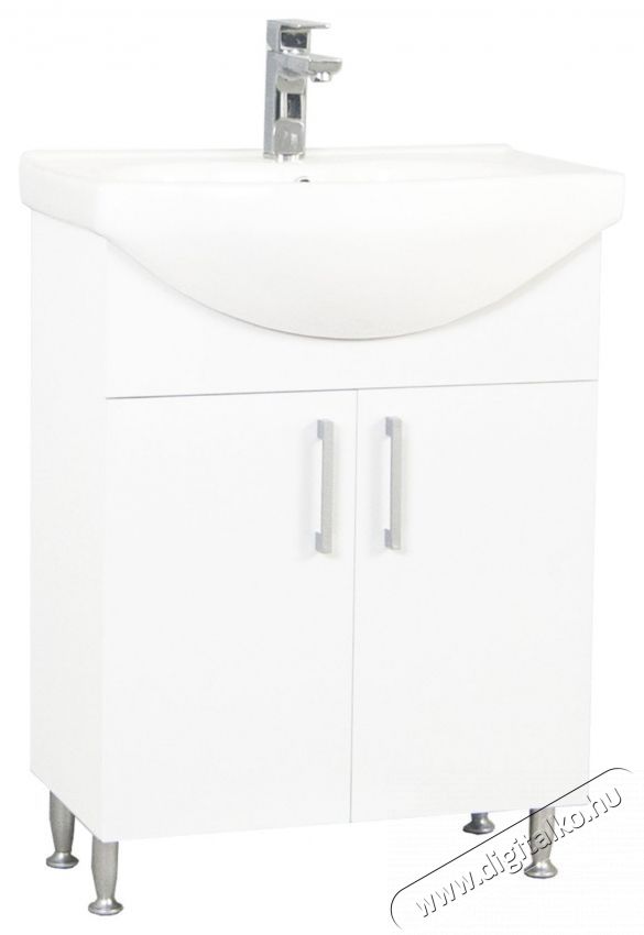 Badenmob Seria 001 Alapcsomag f&uuml;rdőszobab&uacute;tor &eacute;s mosd&oacute;kagyl&oacute;, Ker&aacute;mia, 60cm, F&eacute;nyes feh&eacute;r H&aacute;ztart&aacute;s / Otthon / K&uuml;lt&eacute;r - F&uuml;rdőszoba / wc - Kieg&eacute;sz&iacute;tő - 536081