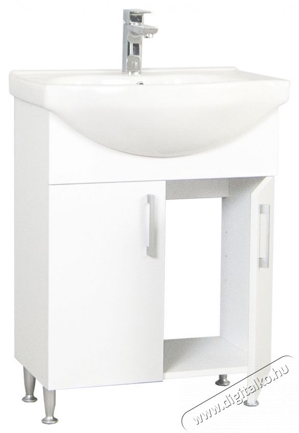 Badenmob Seria 001 Alapcsomag f&uuml;rdőszobab&uacute;tor &eacute;s mosd&oacute;kagyl&oacute;, Ker&aacute;mia, 60cm, F&eacute;nyes feh&eacute;r H&aacute;ztart&aacute;s / Otthon / K&uuml;lt&eacute;r - F&uuml;rdőszoba / wc - Kieg&eacute;sz&iacute;tő - 536081