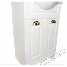 Badenmob 172 als&oacute;szekr&eacute;ny &eacute;s mosd&oacute;kagyl&oacute;, MDF, forg&aacute;cslap, 55x81x45 cm, rusztikus feh&eacute;r H&aacute;ztart&aacute;s / Otthon / K&uuml;lt&eacute;r - F&uuml;rdőszoba / wc - Kieg&eacute;sz&iacute;tő - 536074