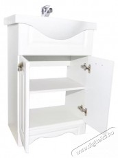 Badenmob 172 als&oacute;szekr&eacute;ny &eacute;s mosd&oacute;kagyl&oacute;, MDF, forg&aacute;cslap, 55x81x45 cm, rusztikus feh&eacute;r H&aacute;ztart&aacute;s / Otthon / K&uuml;lt&eacute;r - F&uuml;rdőszoba / wc - Kieg&eacute;sz&iacute;tő - 536074