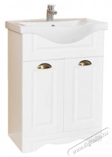 Badenmob 172 als&oacute;szekr&eacute;ny &eacute;s mosd&oacute;kagyl&oacute;, MDF, forg&aacute;cslap, 55x81x45 cm, rusztikus feh&eacute;r H&aacute;ztart&aacute;s / Otthon / K&uuml;lt&eacute;r - F&uuml;rdőszoba / wc - Kieg&eacute;sz&iacute;tő - 536074