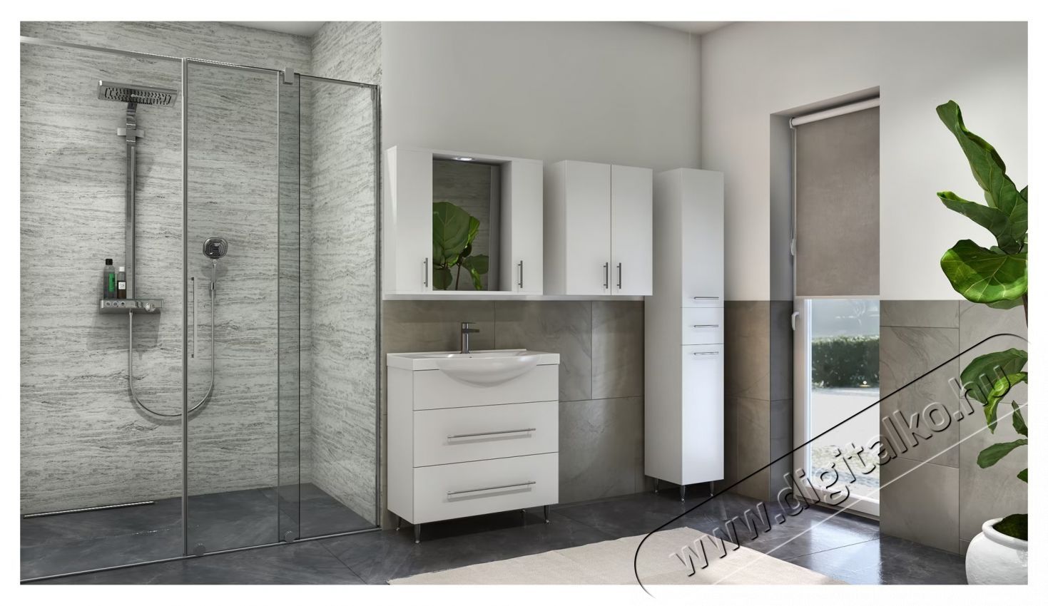 Badenmob magas szekr&eacute;ny, 010-es sorozat, MDF, 30x180x31,6 cm, feh&eacute;r H&aacute;ztart&aacute;s / Otthon / K&uuml;lt&eacute;r - F&uuml;rdőszoba / wc - Kieg&eacute;sz&iacute;tő - 536072