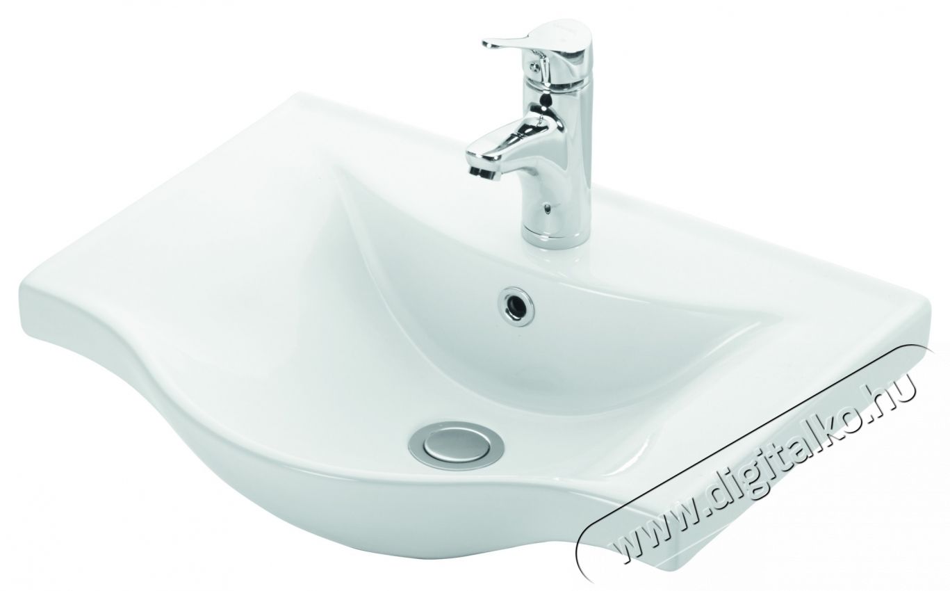 Badenmob 130 F&uuml;rdőszobai mosd&oacute;szekr&eacute;ny &eacute;s mosd&oacute;kagyl&oacute;, 55cm, f&uuml;ggesztett, Feh&eacute;r H&aacute;ztart&aacute;s / Otthon / K&uuml;lt&eacute;r - F&uuml;rdőszoba / wc - Kieg&eacute;sz&iacute;tő - 536086