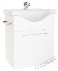 Badenmob 130 F&uuml;rdőszobai mosd&oacute;szekr&eacute;ny &eacute;s mosd&oacute;kagyl&oacute;, 55cm, f&uuml;ggesztett, Feh&eacute;r H&aacute;ztart&aacute;s / Otthon / K&uuml;lt&eacute;r - F&uuml;rdőszoba / wc - Kieg&eacute;sz&iacute;tő - 536086