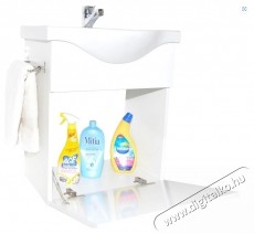 Badenmob 130 F&uuml;rdőszobai mosd&oacute;szekr&eacute;ny &eacute;s mosd&oacute;kagyl&oacute;, 55cm, f&uuml;ggesztett, Feh&eacute;r H&aacute;ztart&aacute;s / Otthon / K&uuml;lt&eacute;r - F&uuml;rdőszoba / wc - Kieg&eacute;sz&iacute;tő - 536086