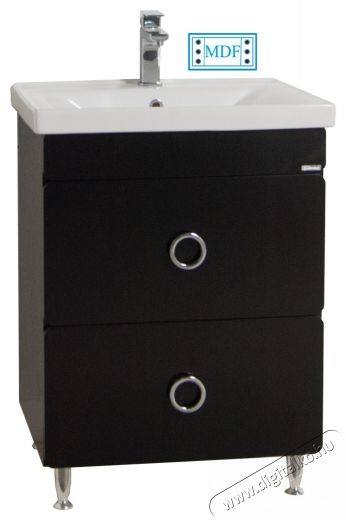 Badenmob 080 B&uacute;tor, mosd&oacute;, MDF festett el&uuml;lső, forg&aacute;cslapos oldal, 60 cm, fekete H&aacute;ztart&aacute;s / Otthon / K&uuml;lt&eacute;r - F&uuml;rdőszoba / wc - Kieg&eacute;sz&iacute;tő - 536063