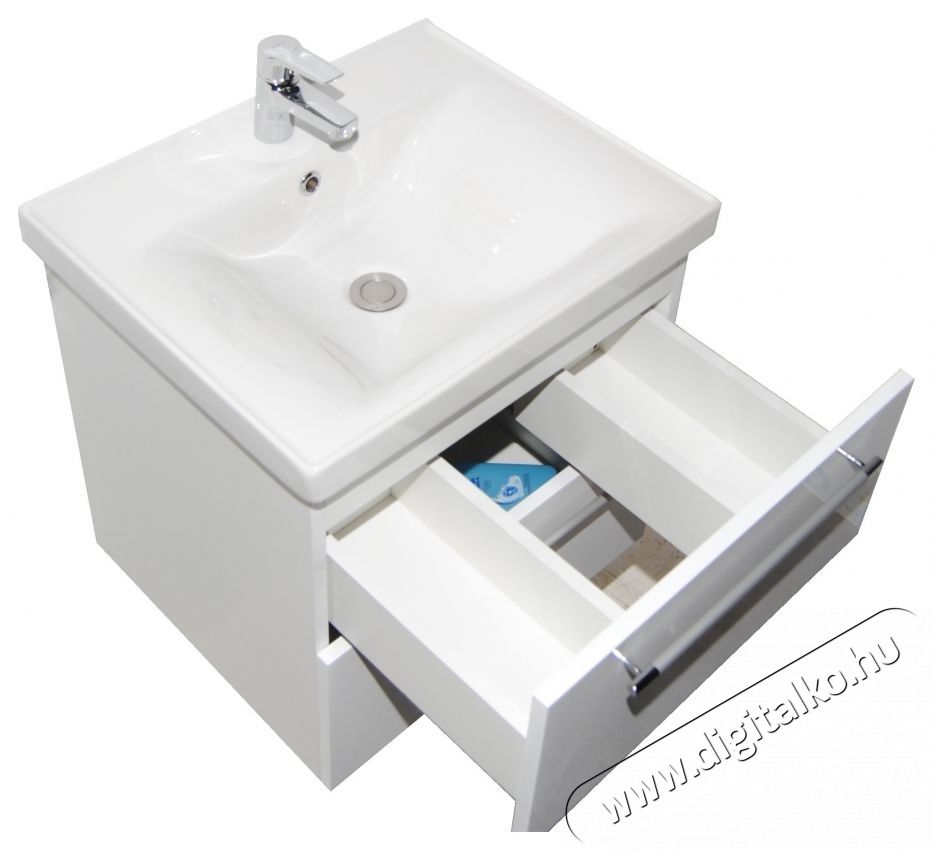 Badenmob 754 b&uacute;tor &eacute;s mosd&oacute;talp, felf&uuml;ggesztett, fi&oacute;kos, feh&eacute;r, 70 cm H&aacute;ztart&aacute;s / Otthon / K&uuml;lt&eacute;r - F&uuml;rdőszoba / wc - Kieg&eacute;sz&iacute;tő - 536061