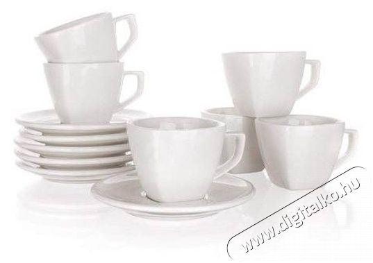 BANKET ALBA A02886és csészekészlet csészealjjal, 6 db, 250ml Konyhai termékek - Kávéfőző / kávéörlő / kiegészítő - Kávés pohár / csésze - 503657