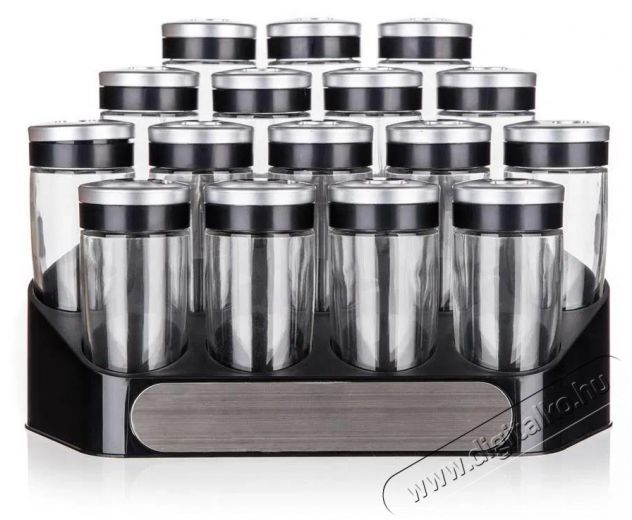 BANQUET ALTIMA Fűszertartó készlet 95 ml, 17 db, fekete Konyhai termékek - Egyéb / Konyhai kiegészítő - 504315