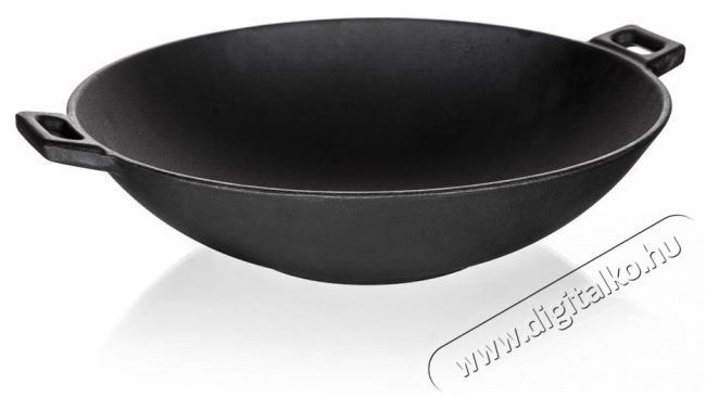 BANQUET Öntöttvas WOK serpenyő 36,5 cm, fekete EXCELLENT Konyhai termékek - Edény - Wok serpenyő - 523970