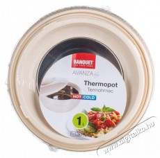 BANQUET Thermo edény fedővel AVANZA 1 l, bézs színű Konyhai termékek - Edény - Sütőedény / jénai tál - 523976