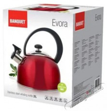BANQUET EVORA rozsdamentes acél vízforraló 2 l - piros Konyhai termékek - Edény - Teáskanna - 524280