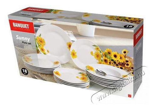 BANQUET SUNNY &eacute;tk&eacute;szlet 18 db A02583 Konyhai term&eacute;kek - &Eacute;tk&eacute;szlet - T&aacute;ny&eacute;r k&eacute;szlet - 526959