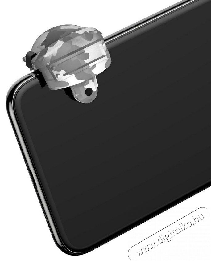 Baseus GA03 PUBG sisak alakú camo kontroller fehér Mobil / Kommunikáció / Smart - Mobiltelefon kiegészítő / tok - Kiegészítő - 368663
