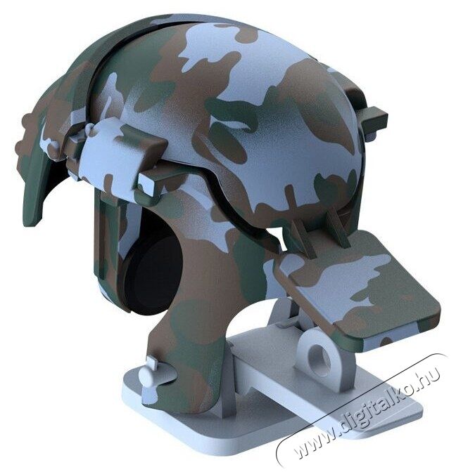Baseus GA03 PUBG sisak alakú camo kontroller kék Mobil / Kommunikáció / Smart - Mobiltelefon kiegészítő / tok - Kiegészítő - 368664