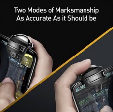 Baseus GA03 PUBG sisak alakú kontroller fekete Mobil / Kommunikáció / Smart - Mobiltelefon kiegészítő / tok - Kiegészítő - 368666