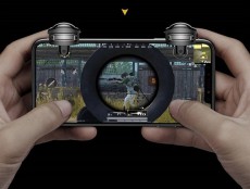 Baseus GA03 PUBG sisak alakú kontroller fekete Mobil / Kommunikáció / Smart - Mobiltelefon kiegészítő / tok - Kiegészítő - 368666