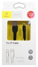 Baseus Tough Series 2A 1m Lightning töltő és adatkábel - fekete Mobil / Kommunikáció / Smart - Mobiltelefon kiegészítő / tok - Kábel / átalakító - 368714