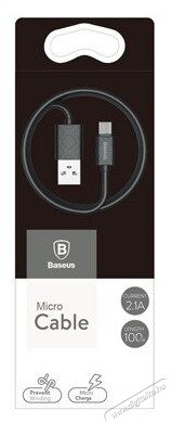 Baseus Yaven 2,1A 1m micro USB kábel - fekete Mobil / Kommunikáció / Smart - Mobiltelefon kiegészítő / tok - Kábel / átalakító