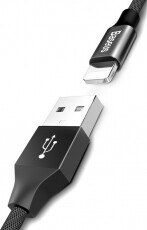 Baseus Yiven 1,5A 3m Lightning kábel - fekete Mobil / Kommunikáció / Smart - Mobiltelefon kiegészítő / tok - Kábel / átalakító - 368729
