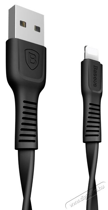 Baseus Tough Series 2A 1m Lightning töltő és adatkábel - fekete Mobil / Kommunikáció / Smart - Mobiltelefon kiegészítő / tok - Kábel / átalakító - 368714