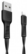 Baseus Tough Series 2A 1m Lightning töltő és adatkábel - fekete Mobil / Kommunikáció / Smart - Mobiltelefon kiegészítő / tok - Kábel / átalakító - 368714