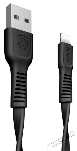 Baseus Tough Series 2A 1m Lightning töltő és adatkábel - fekete Mobil / Kommunikáció / Smart - Mobiltelefon kiegészítő / tok - Kábel / átalakító - 368714