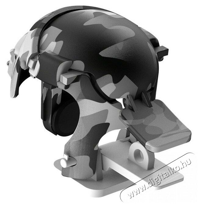 Baseus GA03 PUBG sisak alakú camo kontroller fehér Mobil / Kommunikáció / Smart - Mobiltelefon kiegészítő / tok - Kiegészítő - 368663