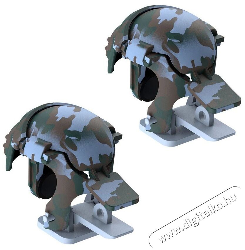 Baseus GA03 PUBG sisak alakú camo kontroller kék Mobil / Kommunikáció / Smart - Mobiltelefon kiegészítő / tok - Kiegészítő - 368664