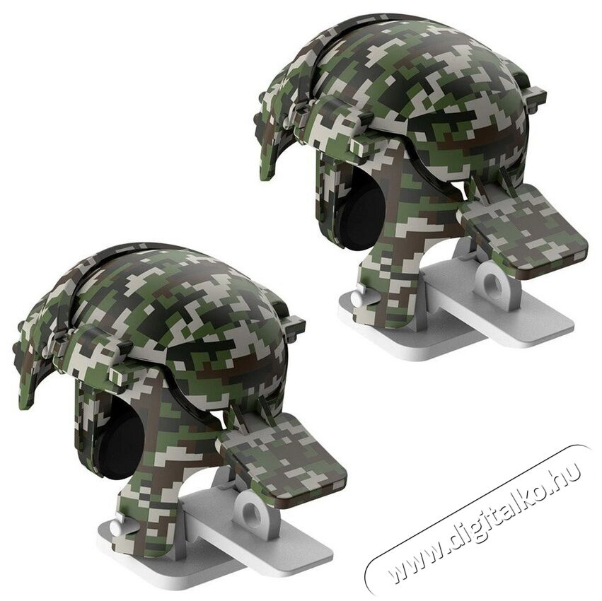 Baseus GA03 PUBG sisak alakú camo kontroller szürke Mobil / Kommunikáció / Smart - Mobiltelefon kiegészítő / tok - Kiegészítő - 368665