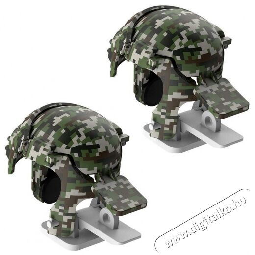 Baseus GA03 PUBG sisak alakú camo kontroller szürke Mobil / Kommunikáció / Smart - Mobiltelefon kiegészítő / tok - Kiegészítő - 368665
