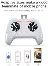 Baseus Cool 1200mAh powerbankos okostelefon hűtőpad fehér Mobil / Kommunikáció / Smart - Mobiltelefon kiegészítő / tok - Kiegészítő - 368659