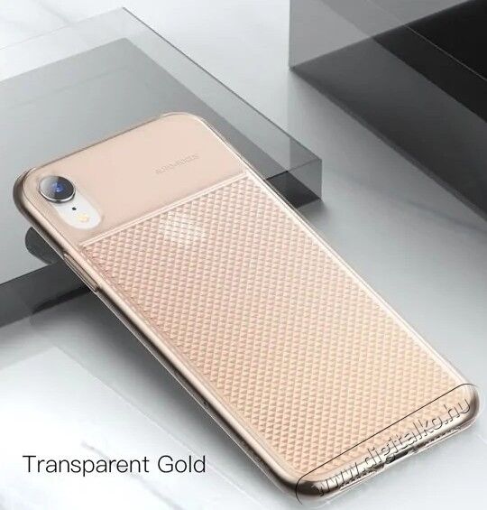 Baseus Glistening iPhone XR TPU tok - arany/átlátszó Mobil / Kommunikáció / Smart - Mobiltelefon kiegészítő / tok - Tok / hátlap - 368669