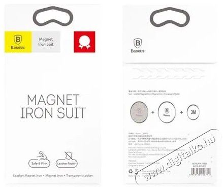 Baseus Magnet iron Suit 2 db ezüst mágneskorong autós tartóhoz Autóhifi / Autó felszerelés - Autós / autóhifi kiegészítő - Egyéb autós kiegészítő - 368683